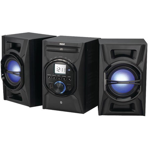 Rca Rs3697bl Cd Mini System With Bluetooth(r) & Multicolored Led Speaker Lights