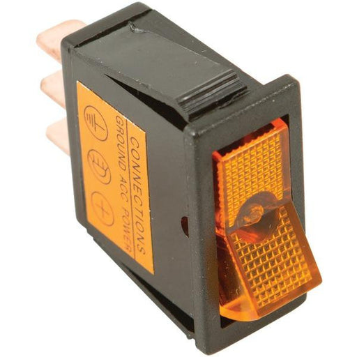 BATTERY DOCTOR 20531 On-off Illuminated 20-Amp Amber Rocker for 12mm x 30mm Slot