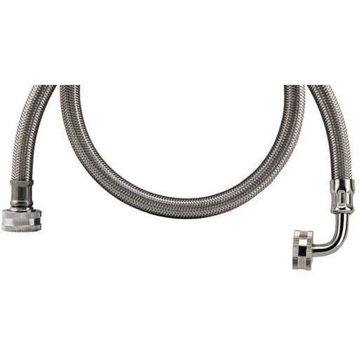 Wmsl5 Braided Stainless Steel Washing Machine Connector With Elbow (5ft)