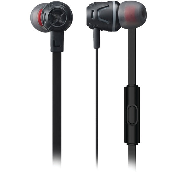 BASS BOOST EARPHN/MIC BLK