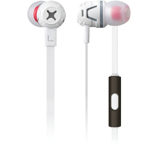 BASS BOOST EARPHN/MIC WHT