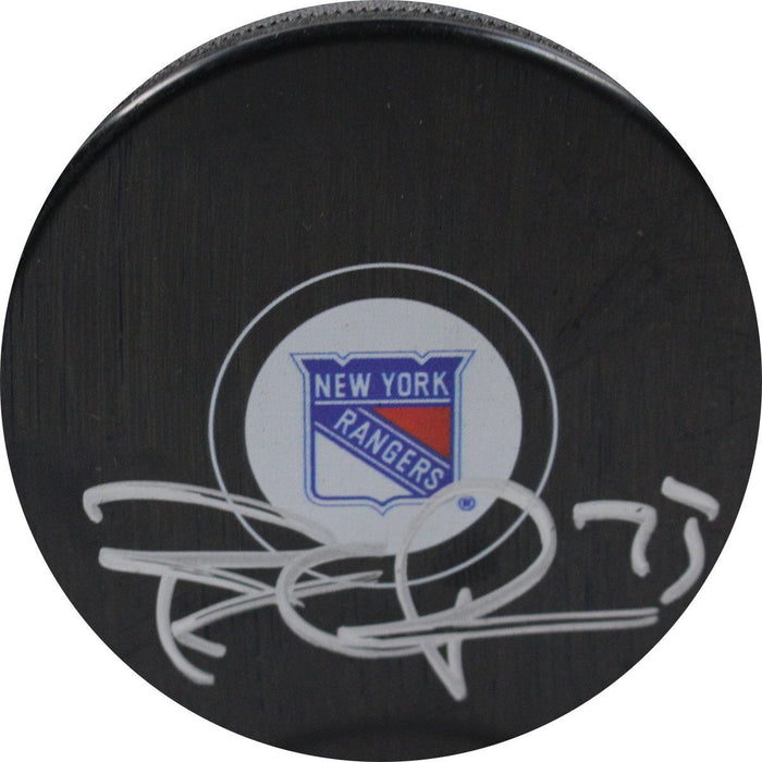 Brandon Pirri Signed New York Rangers Puck MSG