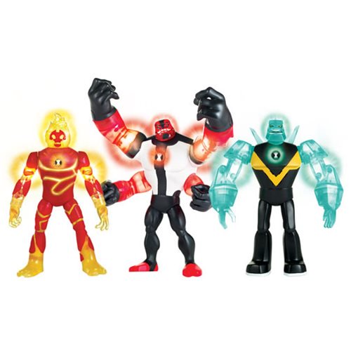 Ben 10 Deluxe Power Up Action Figures                       