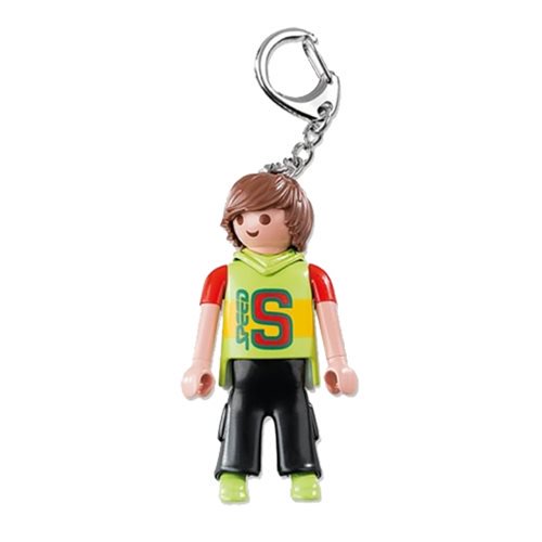 Playmobil 6613 Skateboarder Action Figure Key Chain         