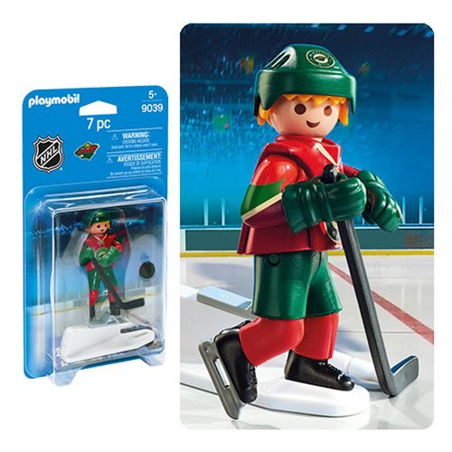 Playmobil 9039 NHL Minnesota Wild Player Action Figure      