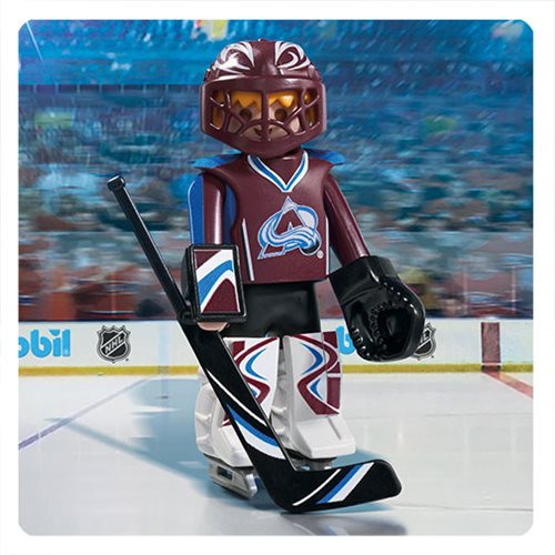 Playmobil 9189 NHL Colorado Avalanche Goalie Action Figure  