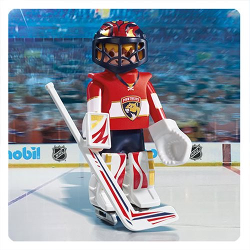 Playmobil 9191 NHL Florida Panthers Goalie Action Figure    