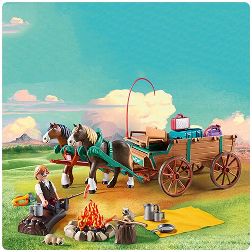 Playmobil 9477 Spirit Lucky's Dad and Wagon                 