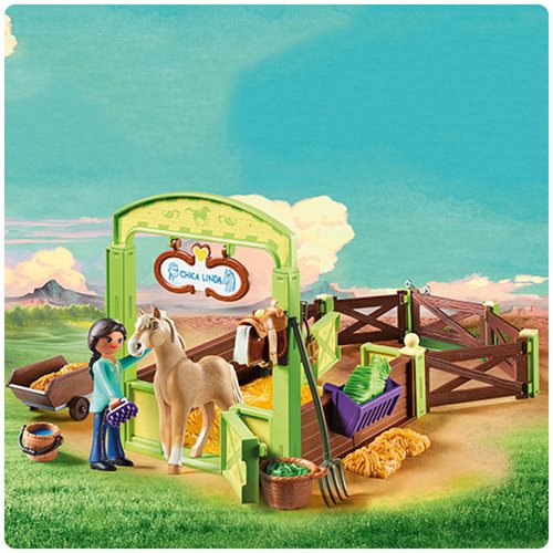 Playmobil 9479 Spirit Horse Box with Pru & Chica Linda      