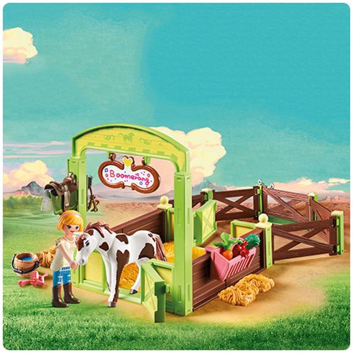 Playmobil 9480 Spirit Horse Box With Abigail & Boomerang    