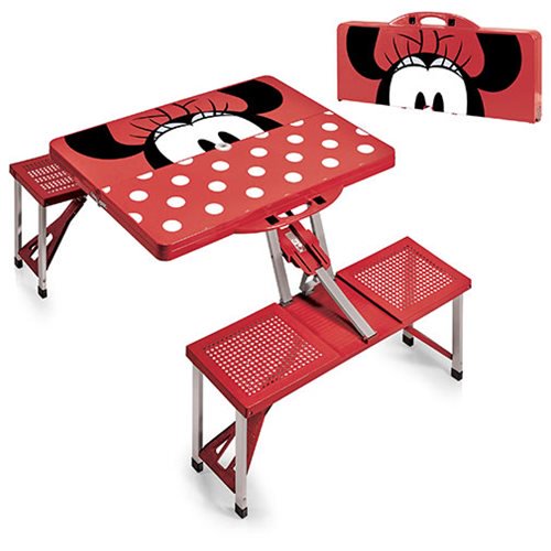 Minnie Mouser Portable Folding Table with Seats             