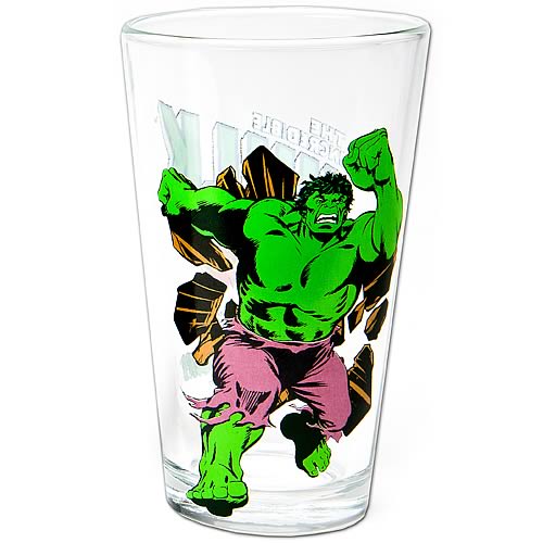 Hulk Toon Tumbler Pint Glass                                