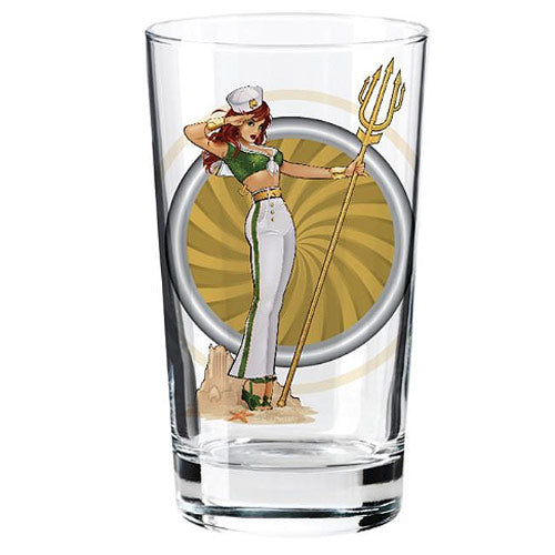 DC Comics Bombshells Mera Toon Tumbler Pint Glass           