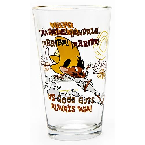 Looney Tunes Speedy Gonzalez Toon Tumbler Pint Glass        