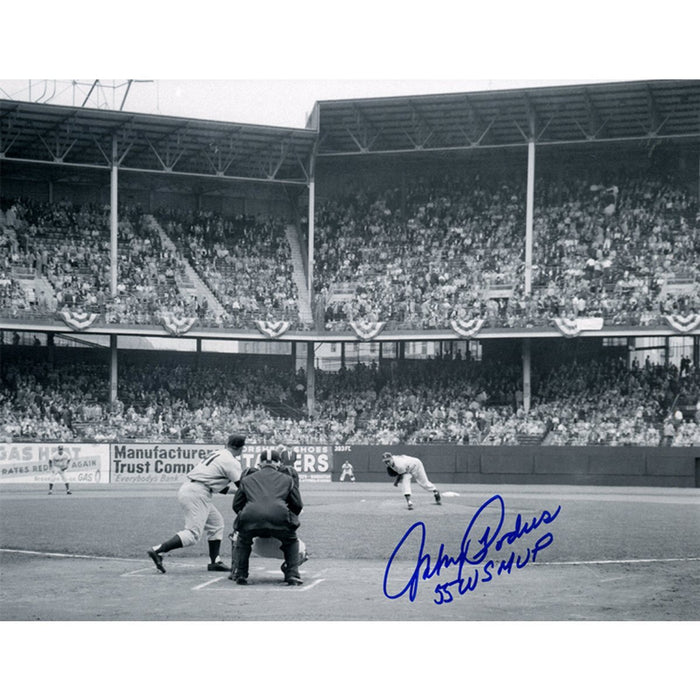 Johnny Podres Signed 11x14 Photo w/ 55 WS MVP Inscrip. FSC Auth