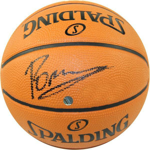 Kristaps Porzingis Signed NBA Mini 5 Inch Synthetic Basketball