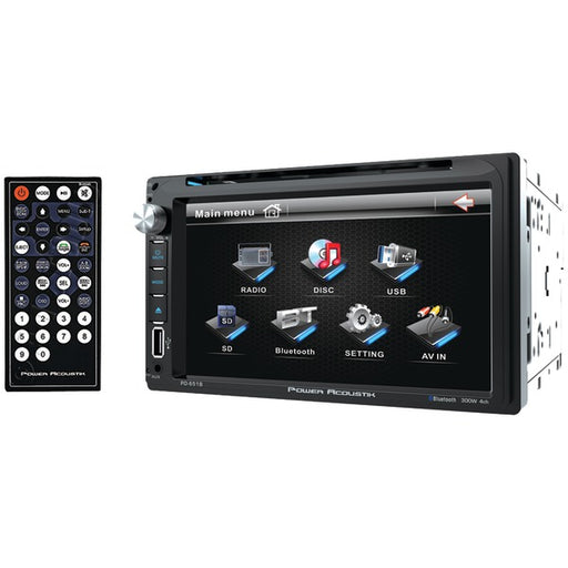 6.5" 2DIN DVD RCVR W/BLTH