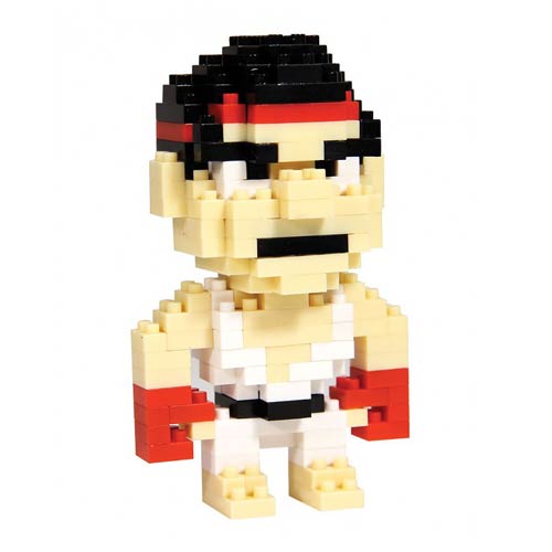 Street Fighter Ryu Pixel Bricks Constructible Figure        