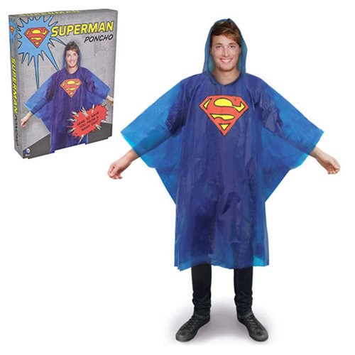 Superman Logo Rain Poncho                                   