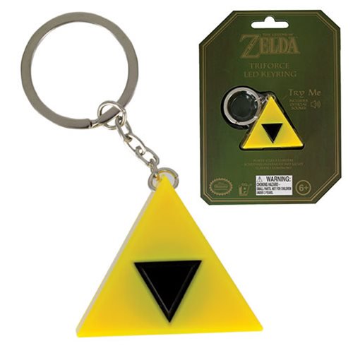 The Legend of Zelda Tri-Force Light Key Chain               