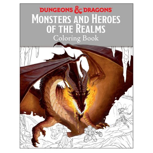 Dungeons & Dragons Monsters and Heroes Coloring Book        