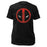 Deadpool Distressed Logo Black T-Shirt                      