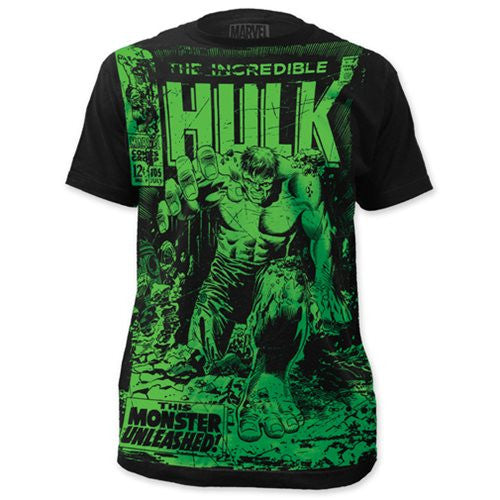 The Incredible Hulk Monster Unleashed Black T-Shirt         