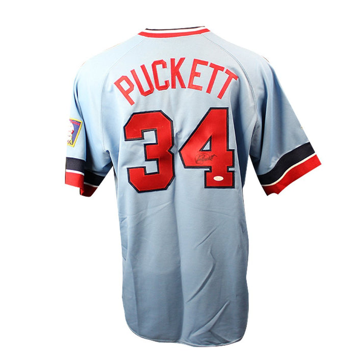 Kirby Puckett Signed 1984 Cooperstown Collection Twins Jersey JSA