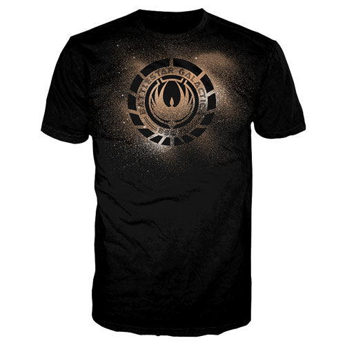 Battlestar Galactica Phoenix Crest Black T-Shirt            