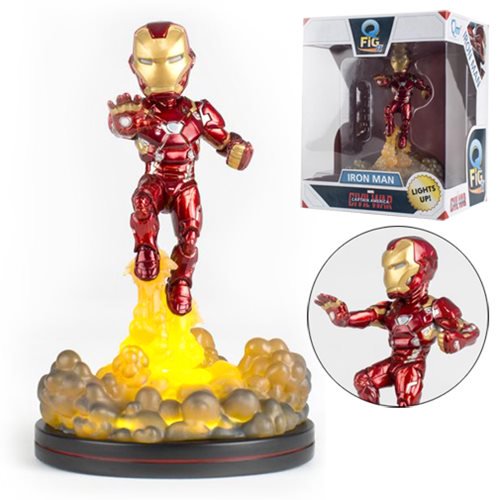 Captain America Civil War Iron Man Light-Up Q-Fig FX Diorama