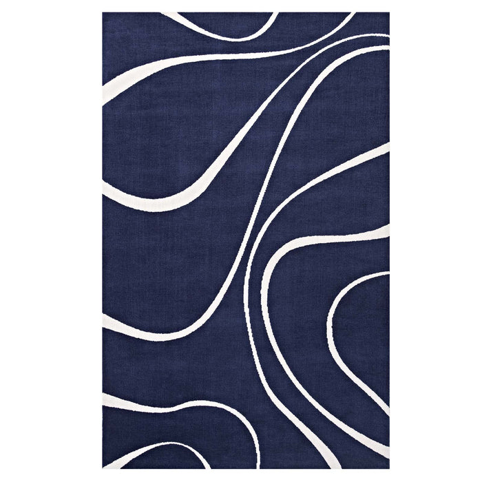 Therese Abstract Swirl 8x10 Area Rug 1002A-810