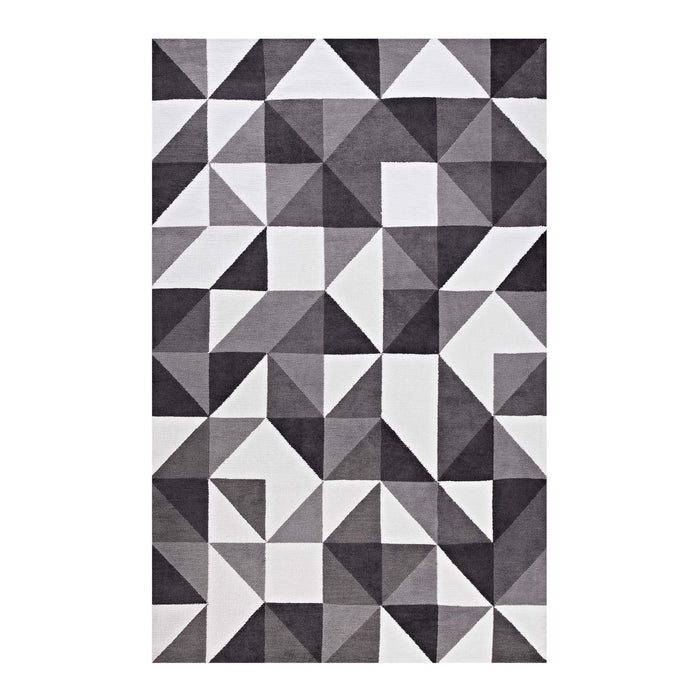 Kahula Geometric Triangle Mosaic 8x10 Area Rug 1014A-810