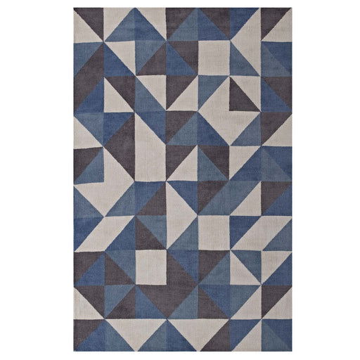 Kahula Geometric Triangle Mosaic 8x10 Area Rug 1014B-810