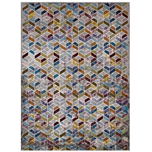 Laleh Geometric Mosaic 5x8
 Area Rug 1088A-58