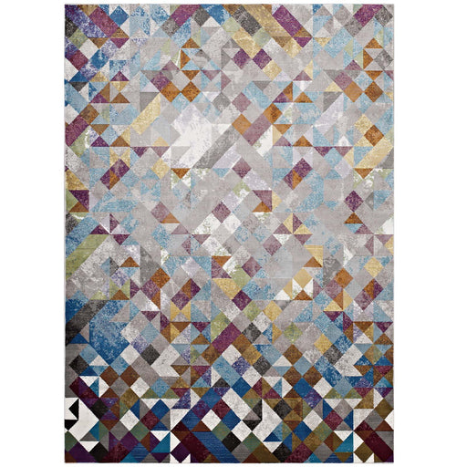 Lavendula Triangle Mosaic 8x10 Area Rug 1089A-810