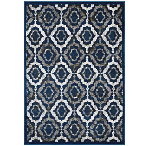 Kalinda Rustic Vintage Moroccan Trellis 8x10 Area Rug 1128A-810