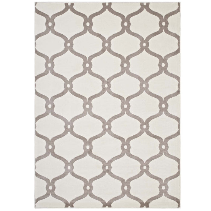 Beltara Chain Link Transitional Trellis 5x8 Area Rug 1129C-58