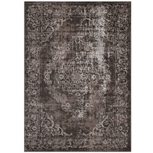 Gamela Rustic Vintage Ornate Floral Medallion 5x8 Area Rug 1132A-58