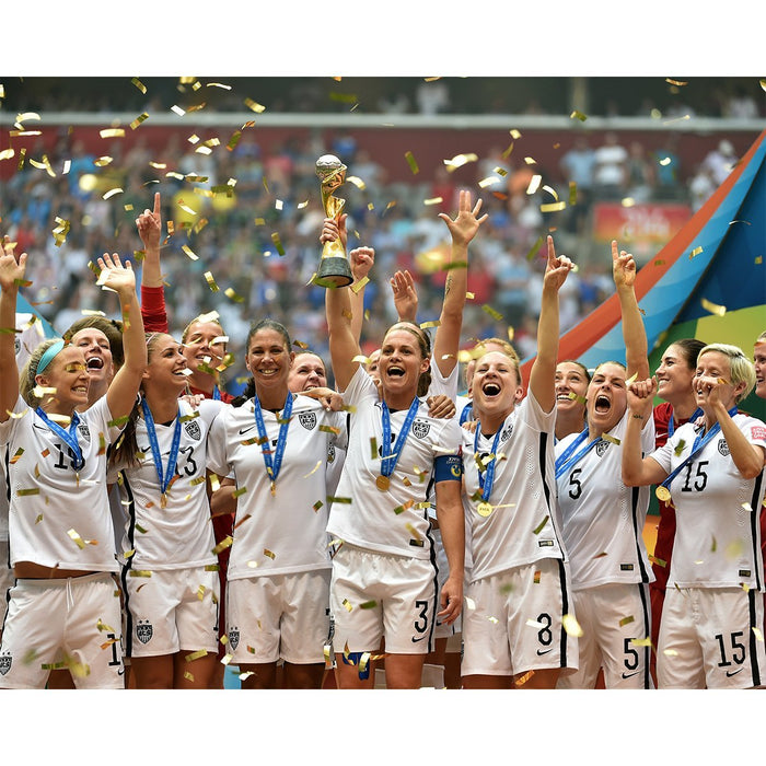 Christie Rampone Team USA 2015 Women's World Cup Final Champions Trophy Celebration 8x10 Photo (Getty #479605150)