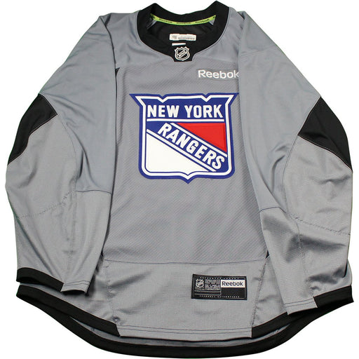 New York Rangers Grey Issued Shield Practice Jersey (Size 54)