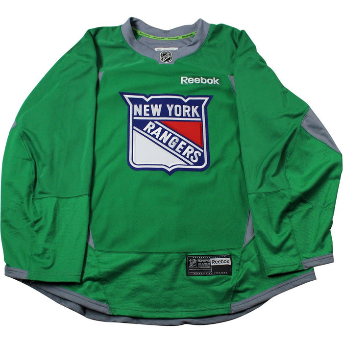 New York Rangers Green Issued Shield Practice Jersey (Size 52)