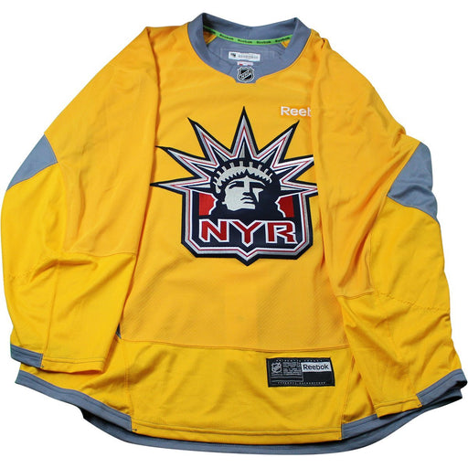 New York Rangers Yellow Issued Liberty Practice Jersey (Size 58+)