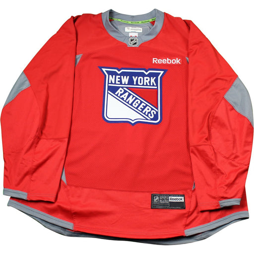 New York Rangers Red Issued Shield Practice Jersey (Size 52)