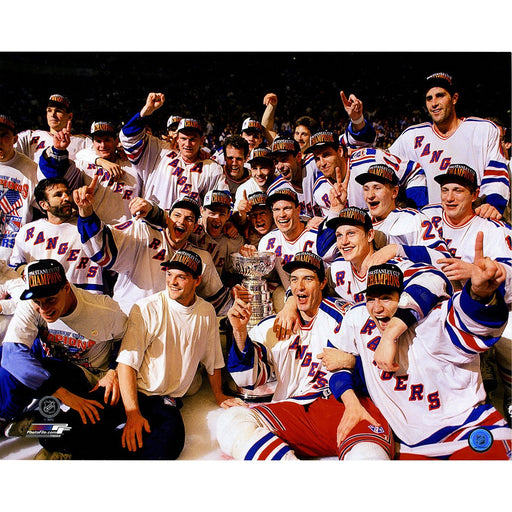 New York Rangers 1994 Team Pose w/ Cup Horizontal 16x20 Photo