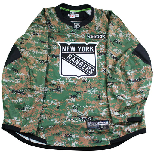 Ryan Malone New York Rangers #24 Military Appreciation Camo Team Issued Jersey (Size 58)