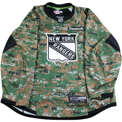 Riley New York Rangers #15 Military Appreciation Camo Team Issued Jersey (Size 58)