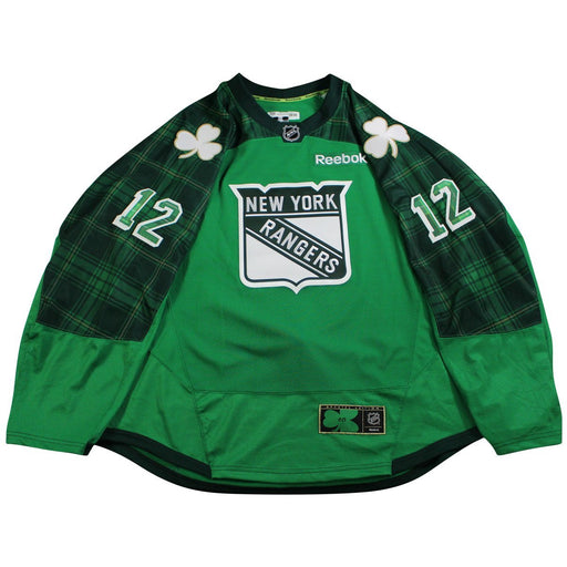 Matt Puempel New York Rangers #12 2017 St. Patrick's Day Team Issued Jersey (Size 56)