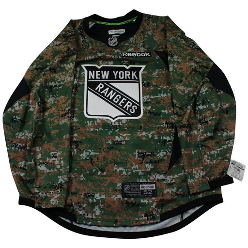 New York Rangers  Military Appreciation Camo Team Issued Jersey (Size 52)