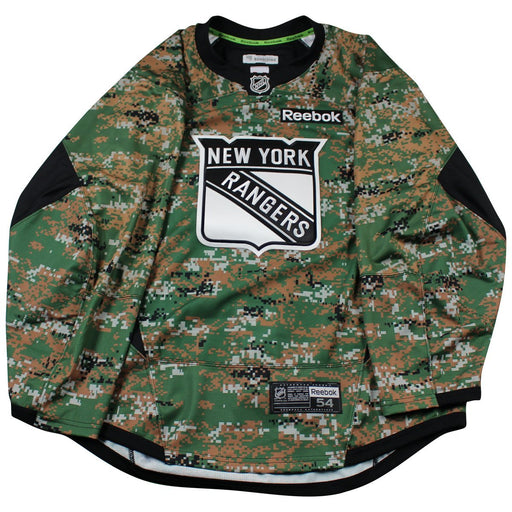 New York Rangers  Military Appreciation Camo Team Issued Jersey (Size 54)