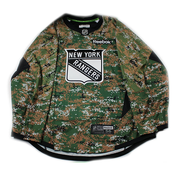 New York Rangers  Military Appreciation Camo Team Issued Jersey (Size 58+)